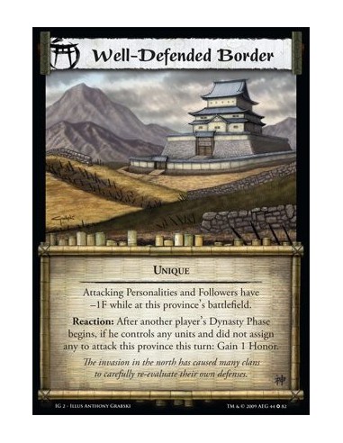 Well-Defended Border