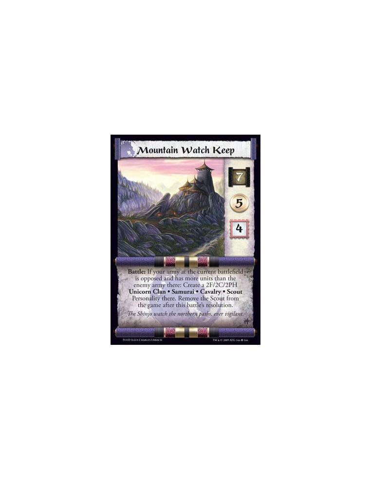 Mountain Watch Keep FOIL  - Battle: If your army at the current battlefield is opposed and has more units than the enemy army th