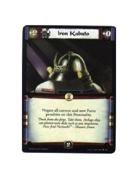 Iron Kabuto  - Negate all current and new Force penalties on this Personality.