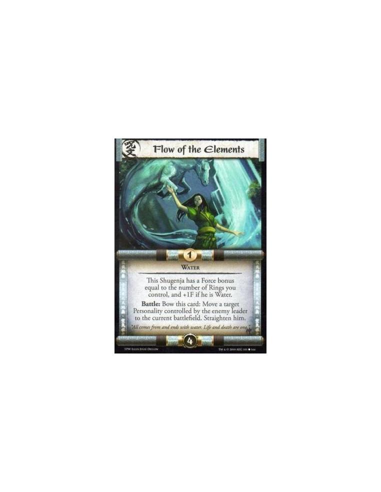 Flow of the Elements  - Water This Shugenja has a Force bonus equal to the number of Rings you control, and +1F if he is Water. 