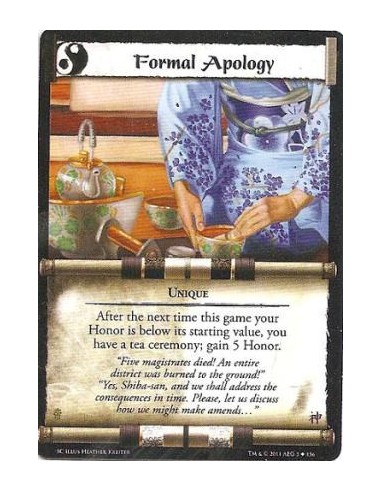 Formal Apology