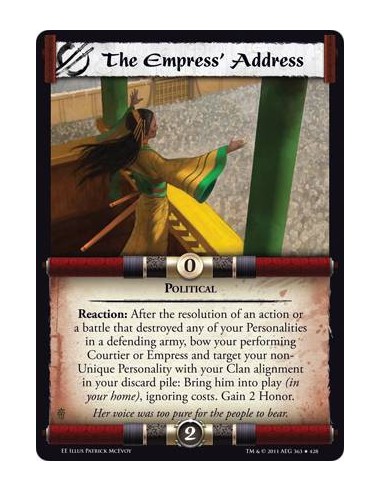 The Empress' Address