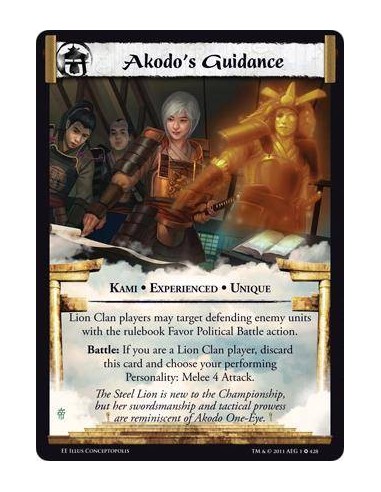 Akodo's Guidance Exp