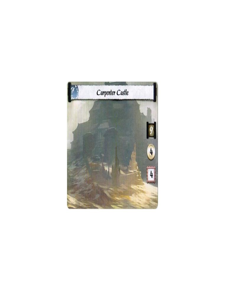 Carpenter Castle FULL BLEED  - CastleSiege Battle: Bow your target Castle or Siege card: Ranged 5 Attack. If this targeted a car