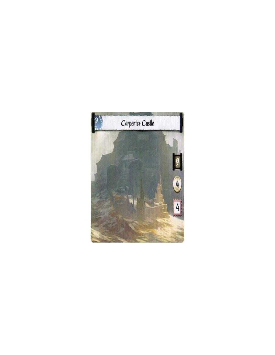 Carpenter Castle FULL BLEED  - CastleSiege Battle: Bow your target Castle or Siege card: Ranged 5 Attack. If this targeted a car