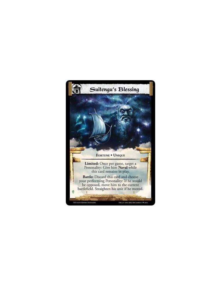 Suitengu's Blessing  - Fortune • UniqueLimited: Once per game, target a Personality: Give him Naval while this card remains in p