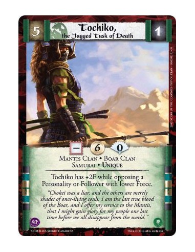 Tochiko, the Jagged Tusk of Death FOIL