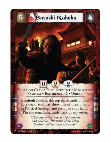 Bayushi Kahoku Exp2 FOIL