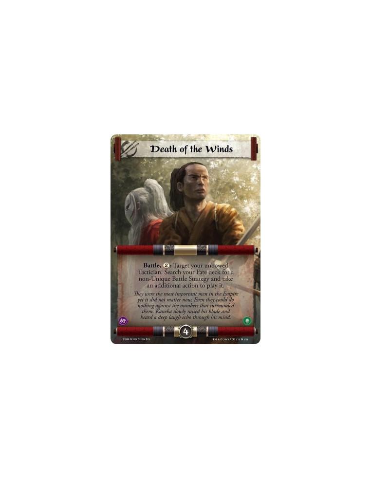 Death of the Winds FULL BLEED  - Battle, : Target your unbowed Tactician. Search your Fate deck for a non-Unique Battle Strategy