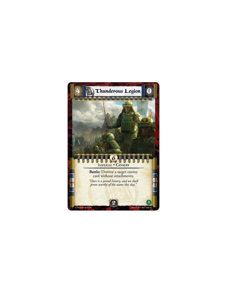 Thunderous Legion  - Cavalry • ImperialBattle: Destroy a target enemy card without attachments.