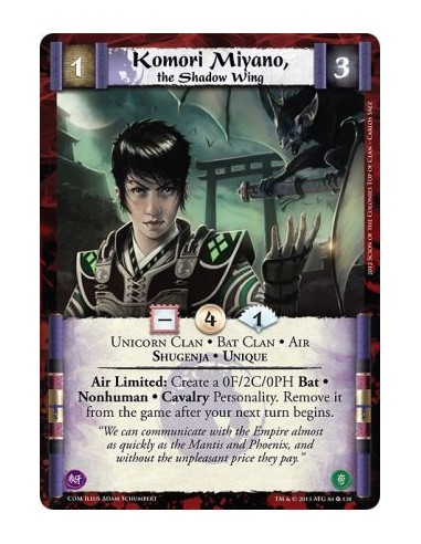 Komori Miyano, the Shadow Wing FOIL