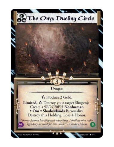 The Onyx Dueling Circle FOIL