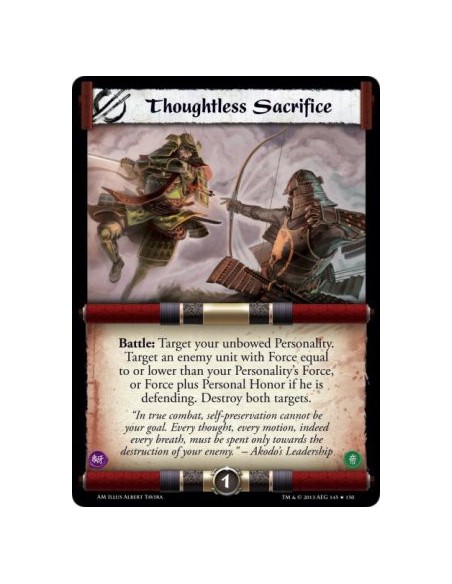 Thoughtless Sacrifice FOIL