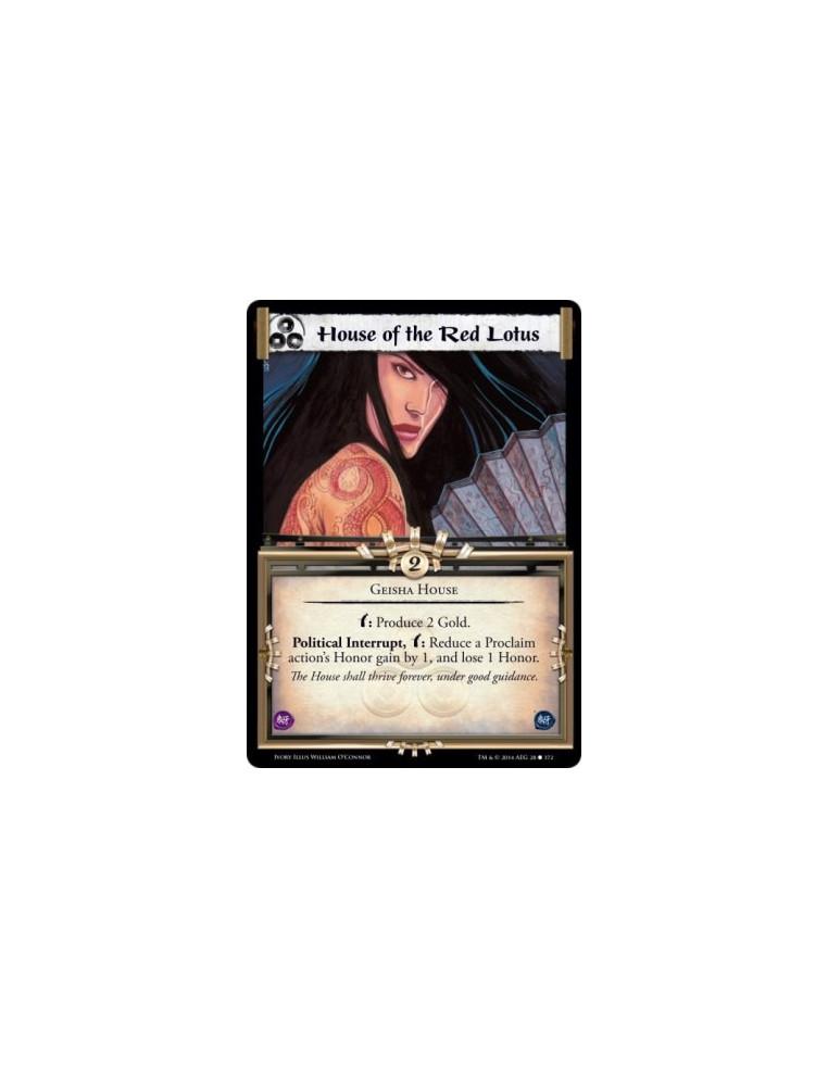 House of the Red Lotus FOIL  - Geisha Housew: Produce 2 Gold. Political Interrupt, w: Reduce a Proclaim action's Honor gain by 1