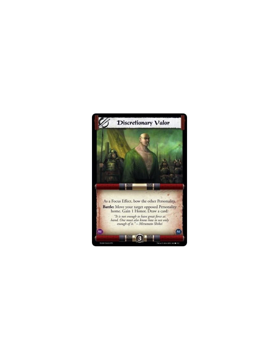 Discretionary Valor FOIL  -                               As a Focus Effect, bow the other Personality.Battle: Move your target 