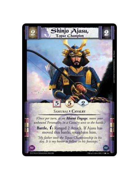 Shinjo Ajasu, Topaz Champion