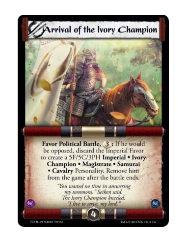 Arrival of the Ivory Champion FOIL