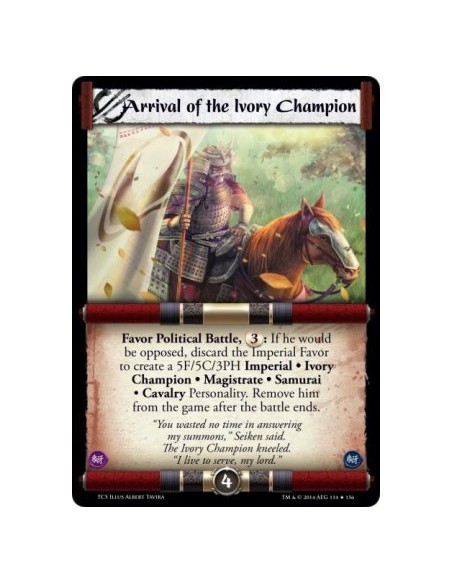 Arrival of the Ivory Champion FOIL