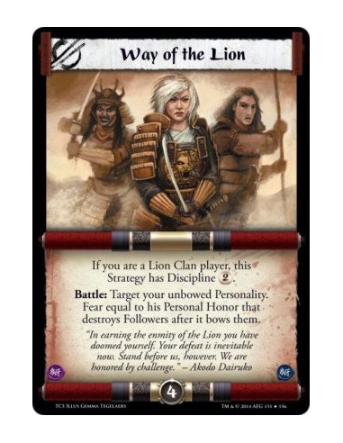 Way of the Lion FOIL