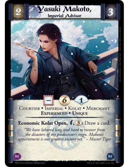 Yasuki Makoto, Imperial Advisor