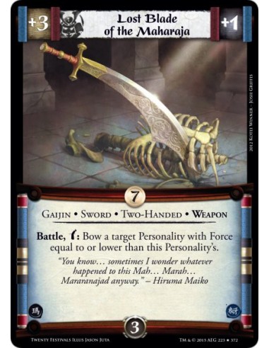 Lost Blade of the Maharaja FOIL