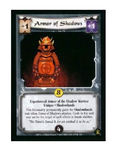 Armor of Shadows Exp