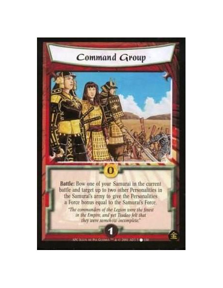 Command Group  - Battle : Bow one of your Samurai in the current battle and target up two other Personalities in the Samurai's a