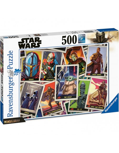 Puzzle The Mandalorian Tarjetas de Personajes 500 Piezas