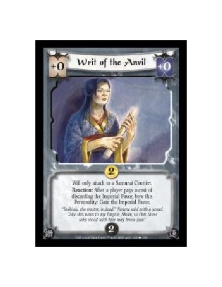 Writ of the Anvil FOIL