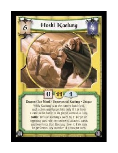 Hoshi Kaelung Exp FOIL  - Dragon Clan Monk · Experienced Kaelung · Unique. While Kaelung is at the current battlefield, each act