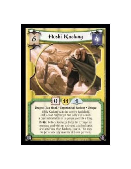 Hoshi Kaelung Exp FOIL  - Dragon Clan Monk · Experienced Kaelung · Unique. While Kaelung is at the current battlefield, each act