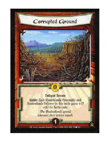 Corrupted Ground (Español)  - Immediate Terrain Battle: Each Shadowlands Personality and Shadowlands Follower in this battle gai