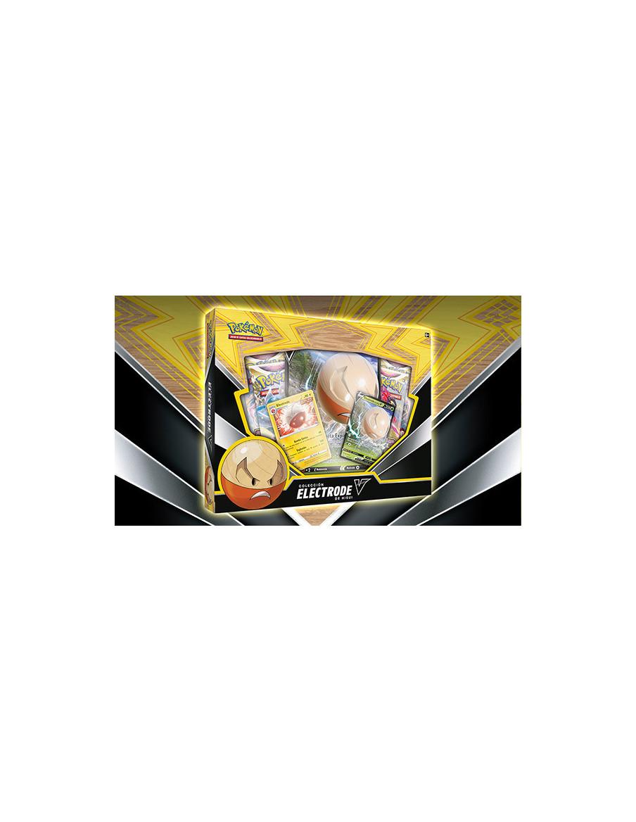 Hissuian Electrode V Box (Spanish)  - Take your opponent by surprise and execute an explosive comeback with Hisuian Electrode V!