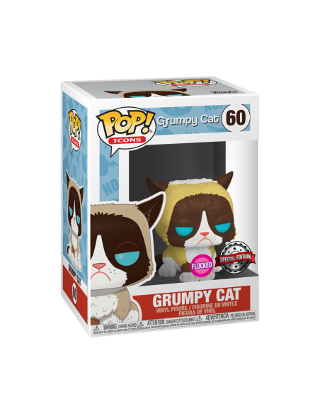 Funko Pop. Grumpy Cat. Flocked (caja dañada)