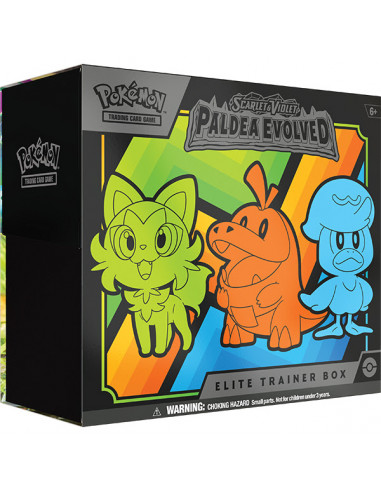 Escarlata y Púrpura 2 Paldea Evolved: Caja de Entrenador de Élite (Inglés)