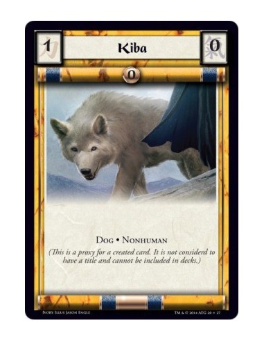 Kiba  - Dog · NonhumanThis Personality's printed stats, keywords, and text box are the same as the copied Personality's printed 