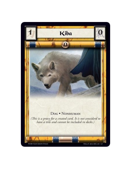 Kiba  - Dog · NonhumanThis Personality's printed stats, keywords, and text box are the same as the copied Personality's printed 