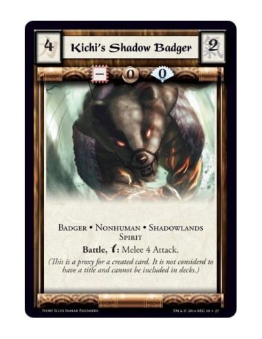 Kichi's Shadow Badger