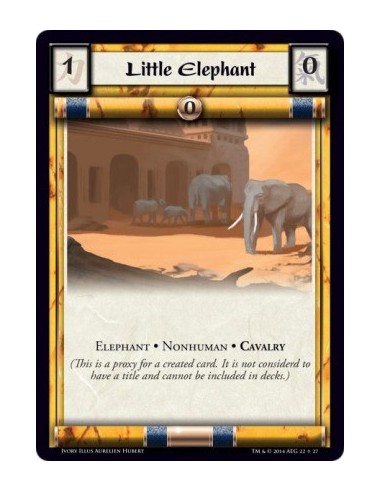 Little Elephant  - 0Elephant • Nonhuman • Cavalry  