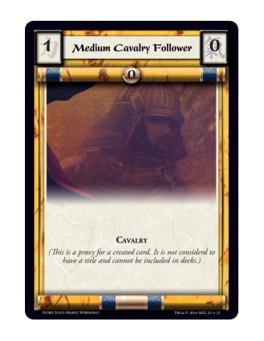 Medium Cavalry Follower  - Cavalry 