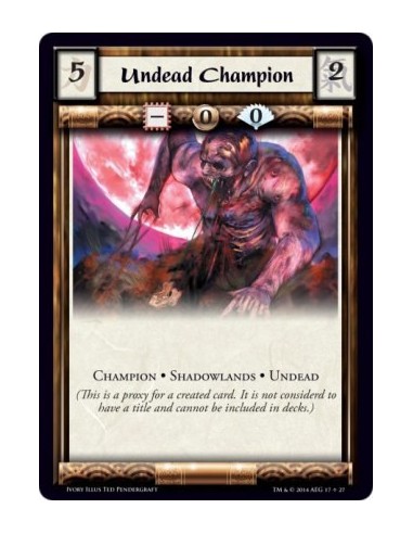 Undead Champion  - Champion · Shadowlands · Undead  