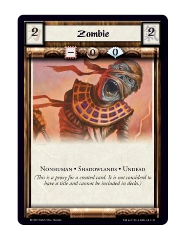 Zombie  - Nonhuman · Shadowlands · Undead 