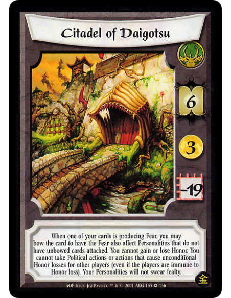 Citadel of Daigotsu (Francés)  - Limited: End the Action Phase.