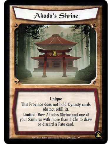 Akodo's Shrine  - Limited: End the Action Phase.