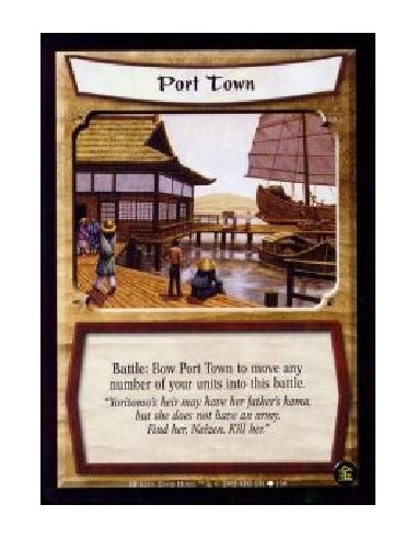 Port Town (Francés)  - Battle: Bow Port Town to move any number of your units into this battle.