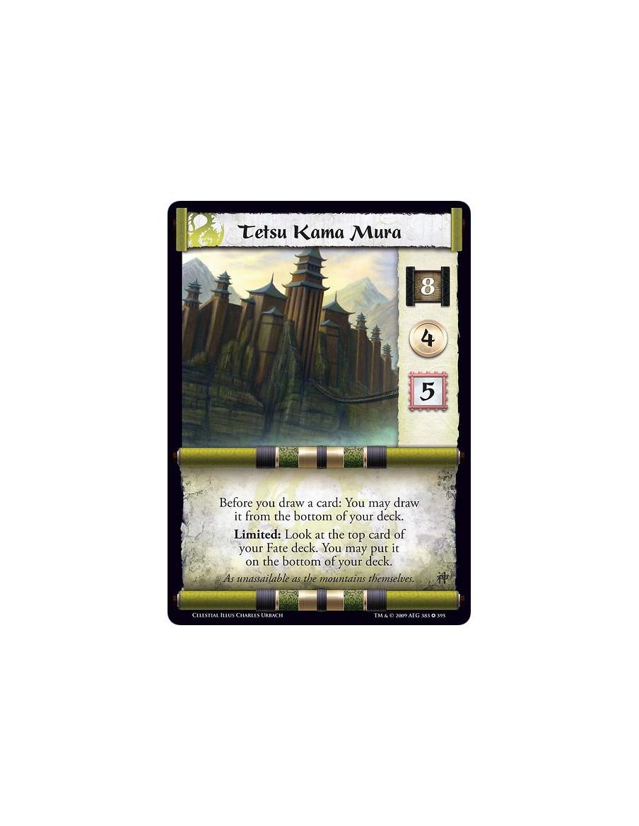 Tetsu Kama Mura FOIL  - Before you draw a card: You may draw it from the bottom of your deck. Limited: Look at the top card of y