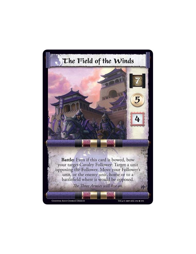 The Field of the Winds FOIL  - Battle: Even if this card is bowed, bow your target Cavalry Follower: Target a unit opposing the 