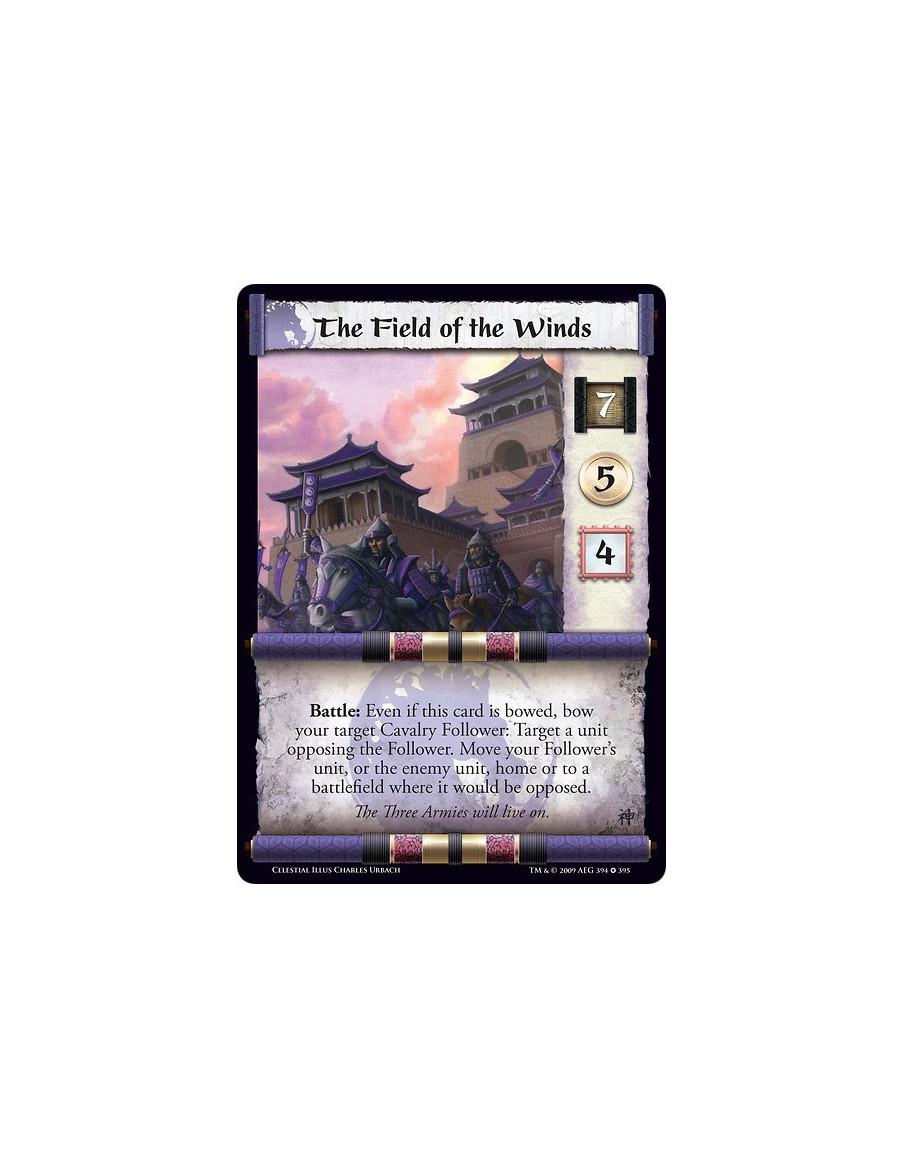 The Field of the Winds FOIL  - Battle: Even if this card is bowed, bow your target Cavalry Follower: Target a unit opposing the 