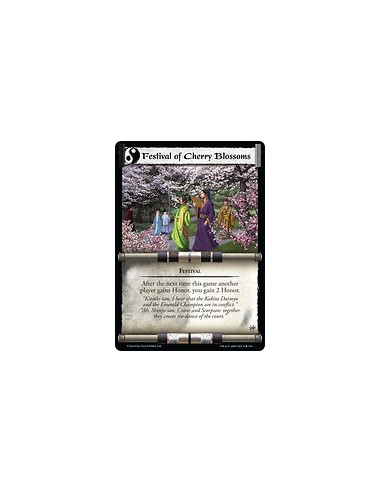 Festival of Cherry Blossoms (Spanish)  - Festival After the next time this game another player gains Honor, you gain 2 Honor.