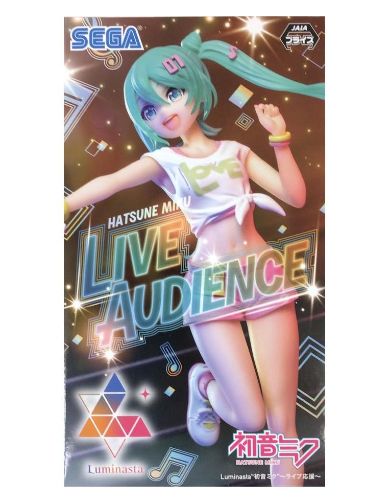 Figura Hatsune Miku Cheering. Live Audience. SEGA  - Figura de 20cm aprox. de altura fabricada en PVC